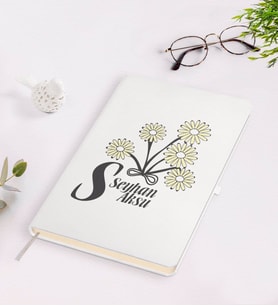 BK Gift Kişiye Özel Kadınlar Günü Tasarımlı Beyaz Defter-15