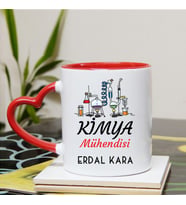 Kimya Mühendisi Kupa Bardağı Kalpli