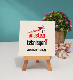 En Karizma Anestezi Teknisyeni Hediye Dekoratif Taş Baskı