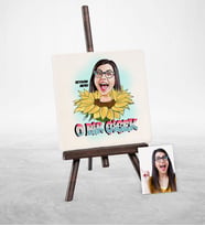 BK Gift Kişiye Özel Kadınlar Günü Karikatür Şovaleli Doğal Taş  1