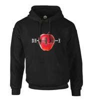 Death Note - The Apple Siyah Erkek Fermuarsız Kapşonlu