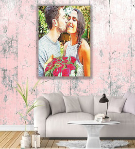 Kişiye Özel Yağlı Boya Tasarımlı Kanvas Tablo 50x70