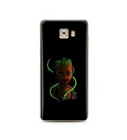 Baby Groot Tasarım Süper Şeffaf Silikon Telefon Kılıfı Samsung C7 Pro 