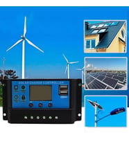 PWM 30A Solar Şarj Regülatörü 12V 24V LCD Ekran Çift USB