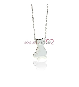 Söğütlü Silver Kedi kolye