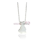 Söğütlü Silver Kedi kolye