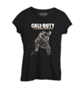 Call of Duty - Advanced Warfare Siyah Kadın Tshirt