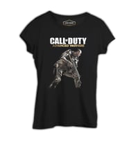 Call of Duty - Advanced Warfare Siyah Kadın Tshirt
