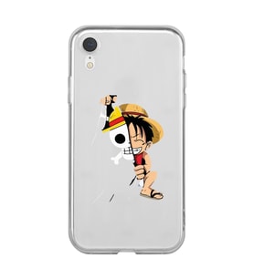 Iphone XR Uyumlu One Piece Luffy Tasarımlı Şeffaf Telefon Kılıfı