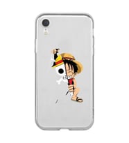 Iphone XR Uyumlu One Piece Luffy Tasarımlı Şeffaf Telefon Kılıfı