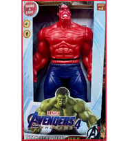 Dev Hulk Işıklı Sesli Büyük Boy Oyuncak Kızıl Hulk Avengers 30cm Kol Bacak Hareketli