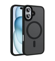 Coverzone ?Phone 16 ile Uyumlu Sert PC Arka Y�zey Wireless ?arj �zellikli Buzlu Saydam ZF Kapak