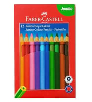Faber Castell Jumbo Kuru Boya Kalemi Üçgen 12Li - 2 adet