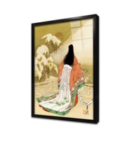 Japon Kadın Çerçeveli Cam Tablo
