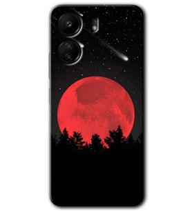 Xiaomi Redmi 13C Kılıf HD Desen Baskılı Kılıf - Kanlı Ay