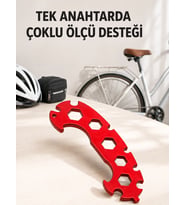 Lexroo Çok Amaçlı Bisiklet Anahtarı 6-17 mm Çok Fonksiyonlu Bisiklet Tamir Anahtarı