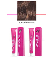 2 li Set Premium 7.07 Gizemli Kahve - Kalıcı Krem Saç Boyası 2 X 50 g Tüp