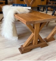 Ntconcept Vitra Ahşap Ayaklı Bench (Ceviz Rengi)