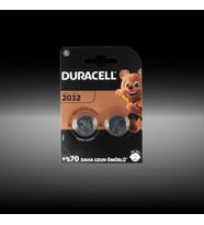 Duracell Lityum 2032 Düğme Pil 3V 2'li Paket (CR2032)