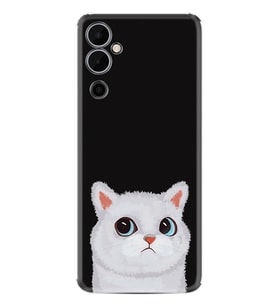 Tecno Pova Neo 2 Kılıf Resimli Desenli Silikon Platinium Series White Cat 1835