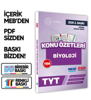 2025 YKS-TYT MEBİ-OGM Biyoloji Pratik Konu Özet Kitabı RENKLİ A4 Boyut Görsel Destekli BASKI ÜCRETİ
