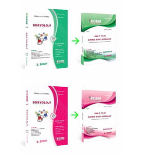Egem Eğitim Yayınları Güncel Egem Yayınları Sosyoloji 3 Ve 4.sınıf 6 Ile 8.yarıyıl Konu Anlatımlı Çözümlü Soru Bankası + (Çok Renkli)