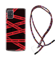 Samsung a71 A72 A73 A7 A9 2018 C7 C9 Kılıf Boyun Asklı Rasta Silikon Danger 1372