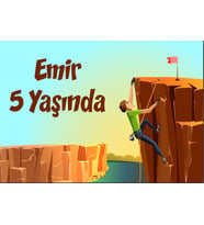 Dağcı Temalı Doğum Günü Afişi 35X50 cm