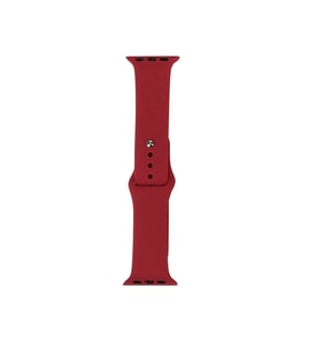 Lexroo Watch 7 41mm Band Serisi Klasik Kordon Silikon Strap Kayış - Kırmızı-Rose Gold
