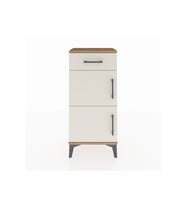 Arges Komodin Tek Raflı Tek Çekmeceli 2 Kapaklı 44x30x96 Çam-Aytaşı