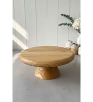 Ahşap Ayaklı Kestane Ağacı Sunum Standı, Sunumluk, 30 cm