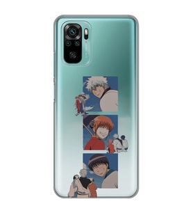 Xiaomi Redmi Note 10 / Note 10S Uyumlu Gintama Tasarımlı Şeffaf Telefon Kılıfı