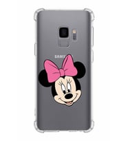 Samsung Galaxy S9  Köşe Korumalı Antişok Kapak Minnie Mouse Tasarımlı Şeffaf  Kılıf