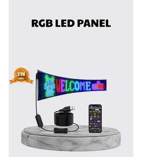 Rgb Led Panel – Çok Renkli, Kumandalı, Usb Bağlantılı Yazı Gıf Gösterimli Akıllı Lamba