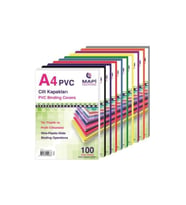 Mapi Cilt Kapağı Plastik Opak A4 160 Micron Siyah (100 Lü Paket)