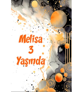 Çiçekler Temalı Doğum Günü Afişi -29 50x70 cm