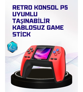 P5 Retro Oyun Konsolu  Ergonomik Tasarım, Taşınabilir