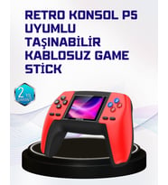P5 Retro Oyun Konsolu  Ergonomik Tasarım, Taşınabilir