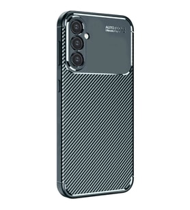 Samsung Galaxy A56 Kılıf Auto Focus Karbon Kapak - Koyu Yeşil