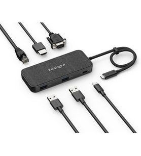 Kensington Sd1650P Usb-C Single 4K Taşınabilir Yerleştirme Istasyonu, Hdmi Özellikli Mobil Dock, App (Çok Renkli)