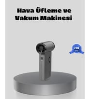 Şarjlı 130000 RPM Hava Üflemeli ve Vakumlu Araç Ev Temizlik Makinesi