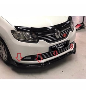 RENAULT SYMBOL ÖN TAMPON EKİ LİP TAM UYUMLU PİANO BLACK