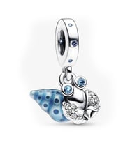 Nur Silver Karanlıkta Parlayan Yengeç Sallantılı Gümüş Charm NUR-BL00202