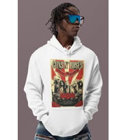 Guns N' Roses Rock Metal Baskılı Unisex Oversize Müzik Grubu Hoodie