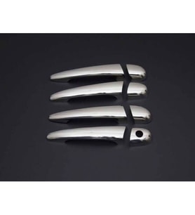 BMW 3 SERİSİ E-46 Uyumlu 1998 -2005  KAPI KOLU 4 Parça Paslanmaz Krom