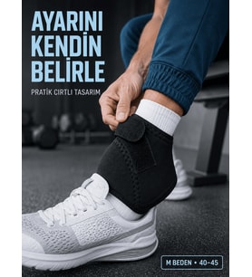 Ayarlanabilir Topuk Desteği M Beden 40-45 Numara Cırtlı Günlük Kullanım