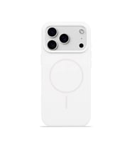 iPhone 17 Pro Max Mag Core Akıllı MagSafe Animasyonlu Silikon Kılıf Beyaz