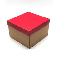 26x26x15 Kraft Çok Amaçlı Kutu Karton Kutu Pasta Kutusu (10 Adet)