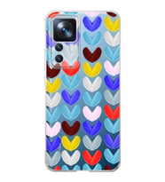 PrintiFy Xiaomi Mi 12T ile Uyumlu Water Color 1  Kamera Korumalı Şeffaf  Kılıf