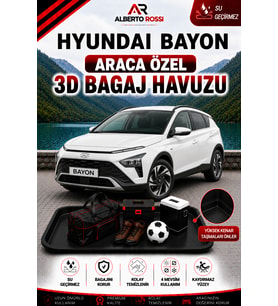 Hyundai Bayon 2020 - 2026 Araca Özel 3D Bagaj Havuzu